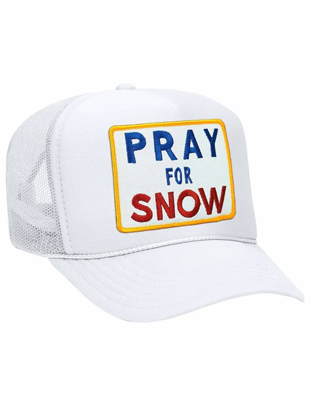 AVIATOR NATION PRAY FOR SNOW TRUCKER HAT NWT